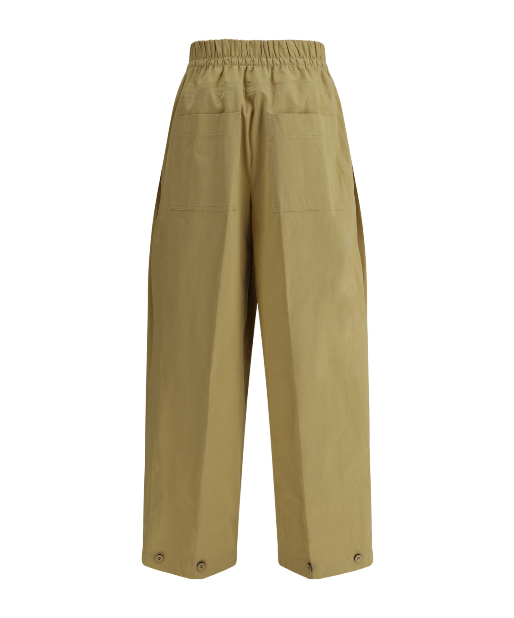 Jil Sander Pleated Detail Drawstring Trousers In Brown
