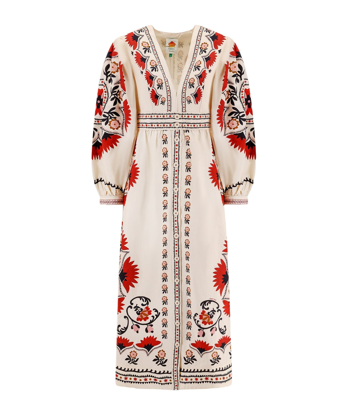 Shop Farm Rio Mandala Maxi Dress In Nude