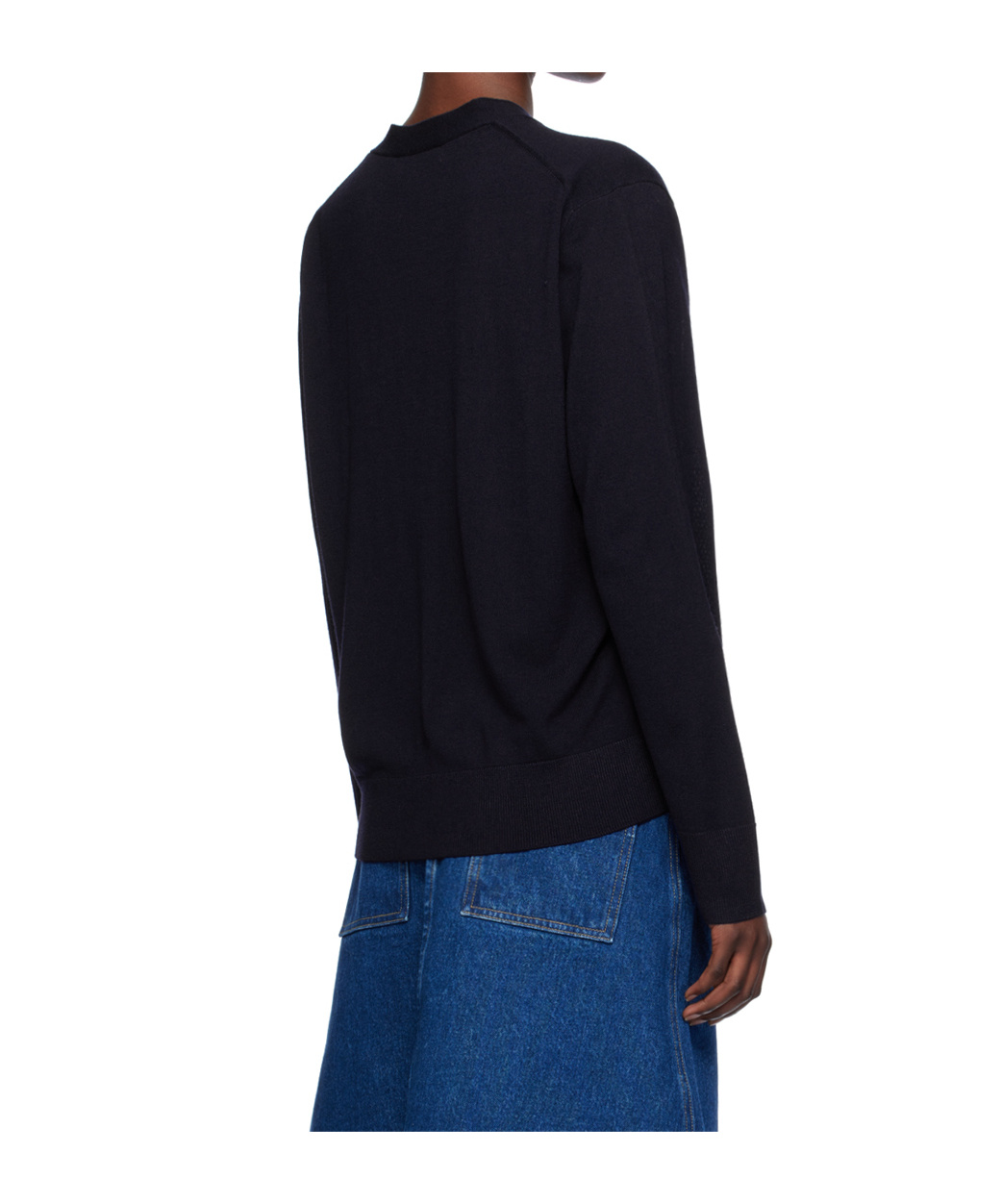 Studio Nicholson Button Sweater In Black