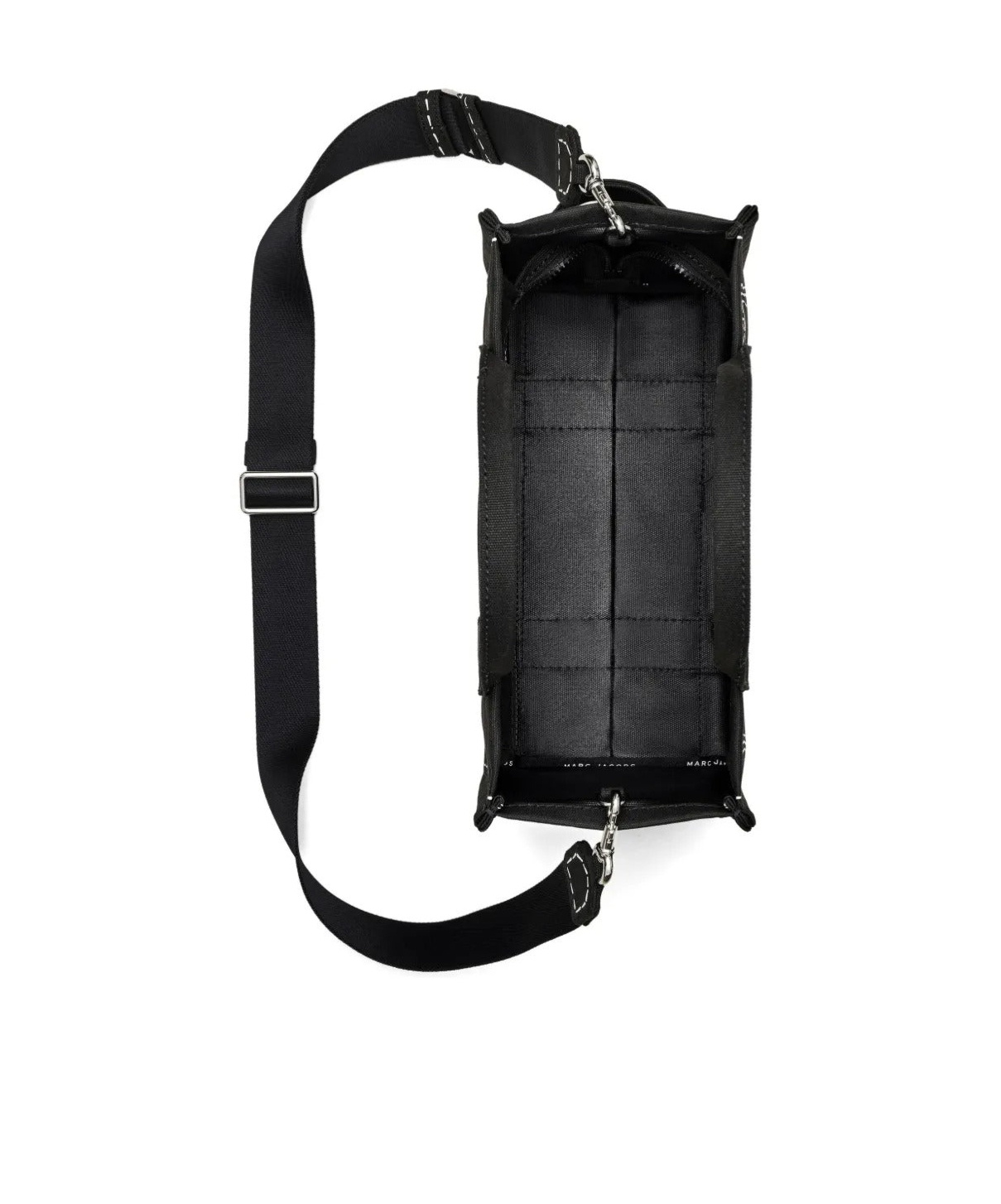 Marc Jacobs The Trompe Loeil Cargo Canvas Medium Tote Bag In Black