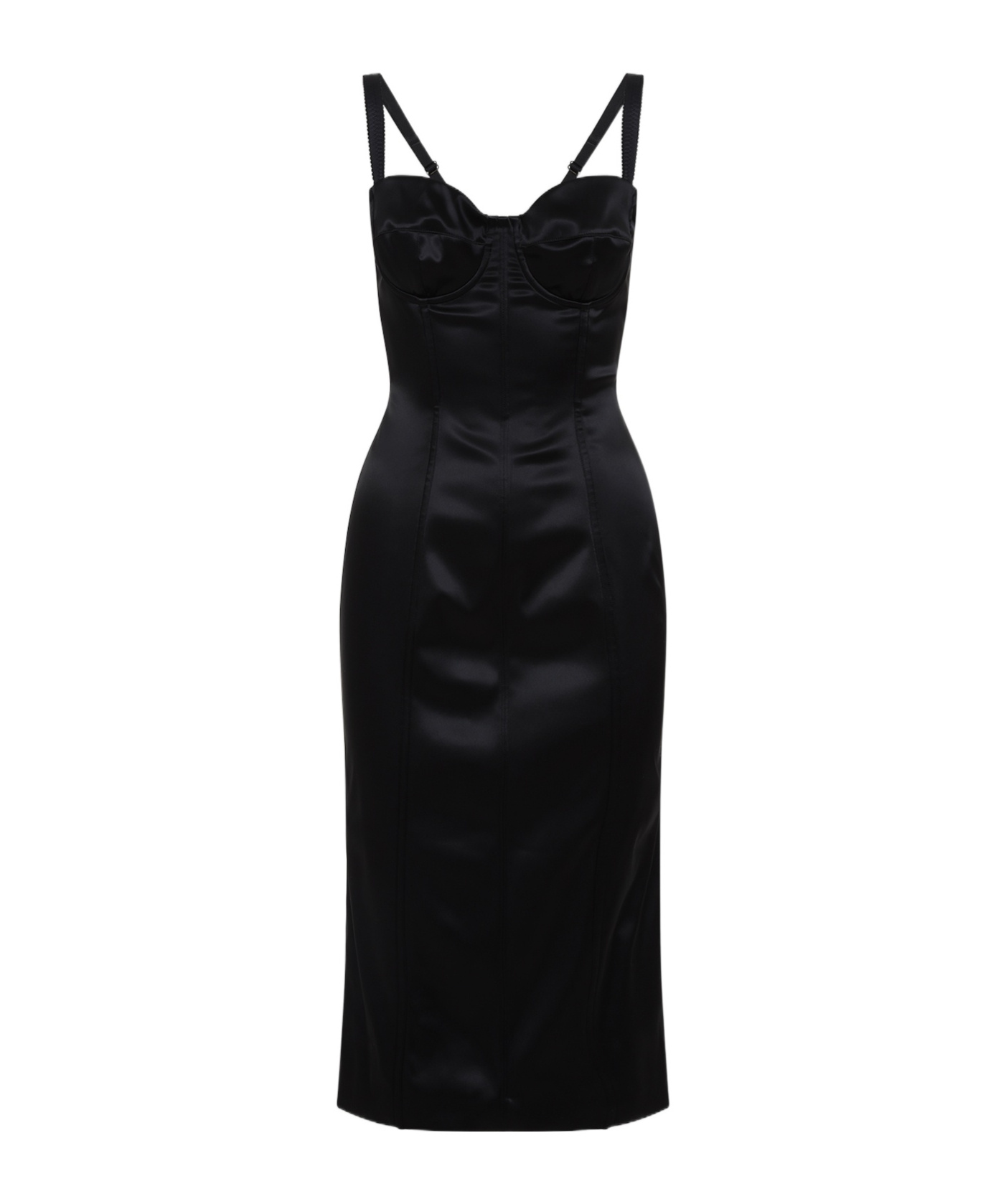 DOLCE & GABBANA DOLCE  GABBANA SLEEVELESS SATIN GOWN