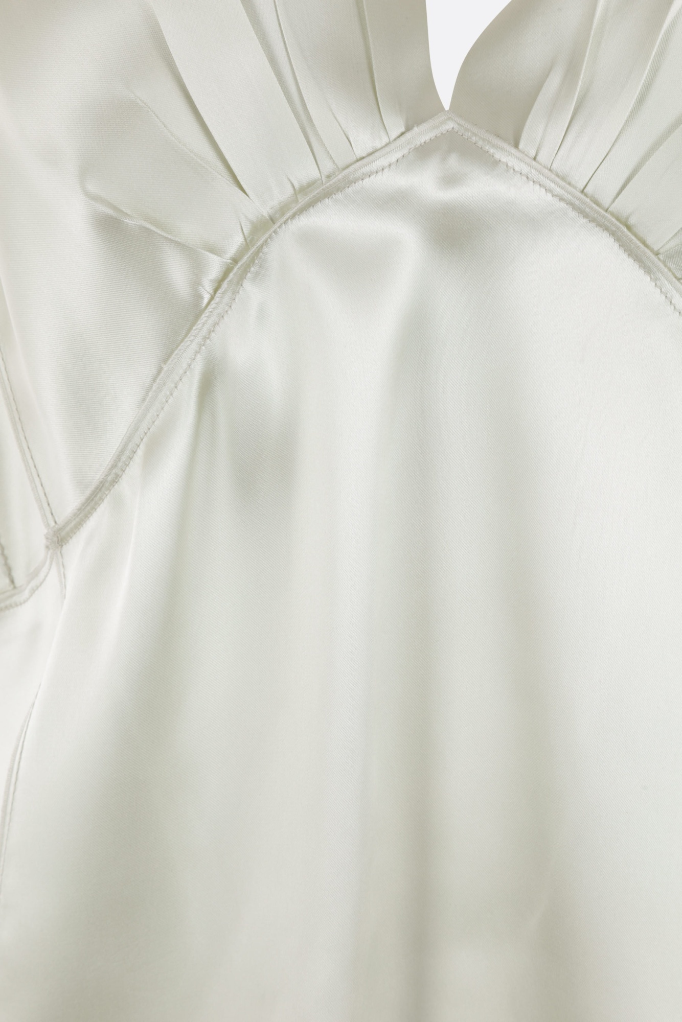 Bottega Veneta Satin Blouse In White
