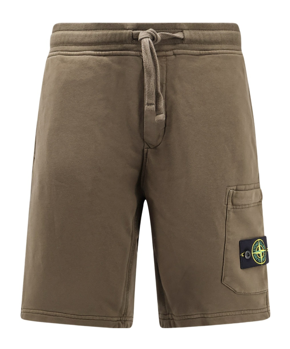 STONE ISLAND STONE ISLAND COMPASS PATCH DRAWSTRING SHORTS