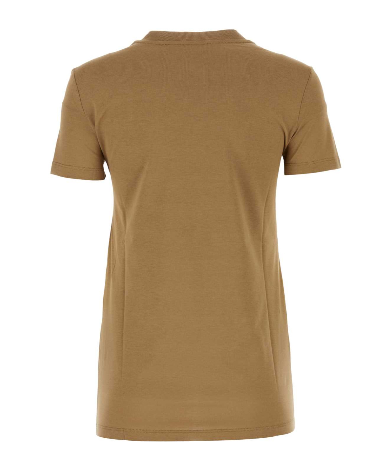Max Mara Taverna Logo-embroidered T-shirt In Brown