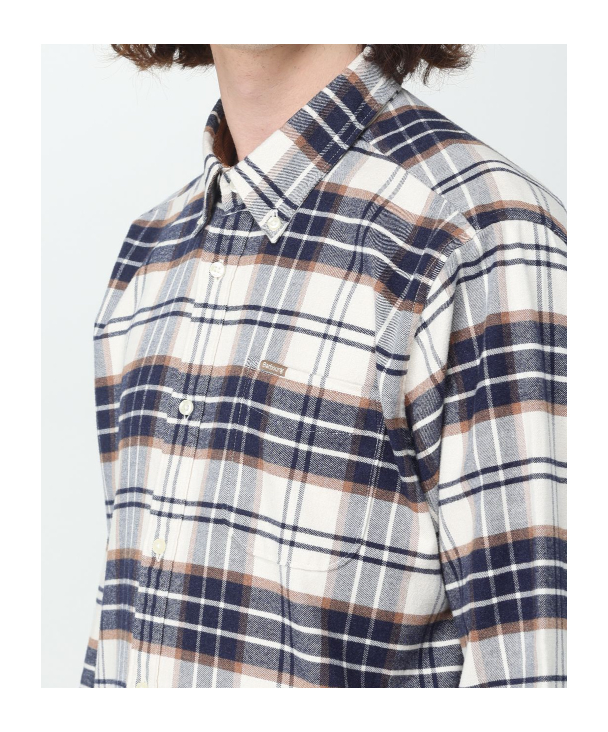 Barbour Checkered Shirt In Gray
