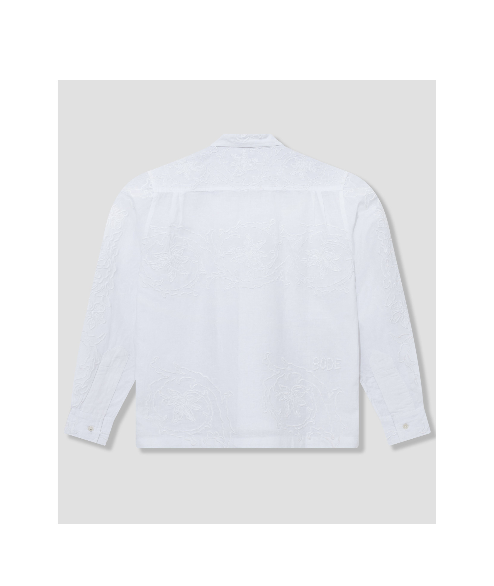 Bode Long-sleeved Shirt In White