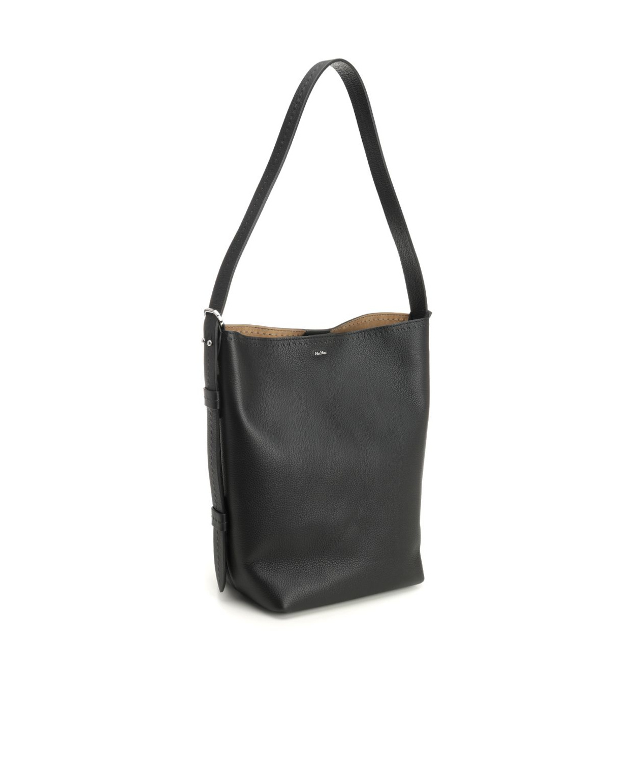 Max Mara Handle Shoulder Bag In Black
