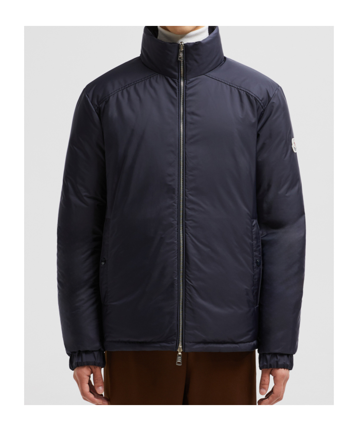 Moncler Peclet Reversible Short Down Jacket, Men, Multicolour, Size: 5 In Blue