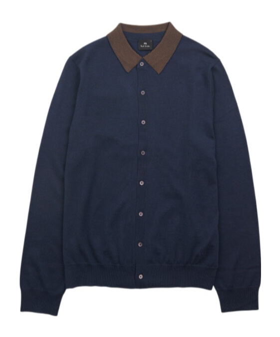 PAUL SMITH STRIPE-DETAIL CARDIGAN