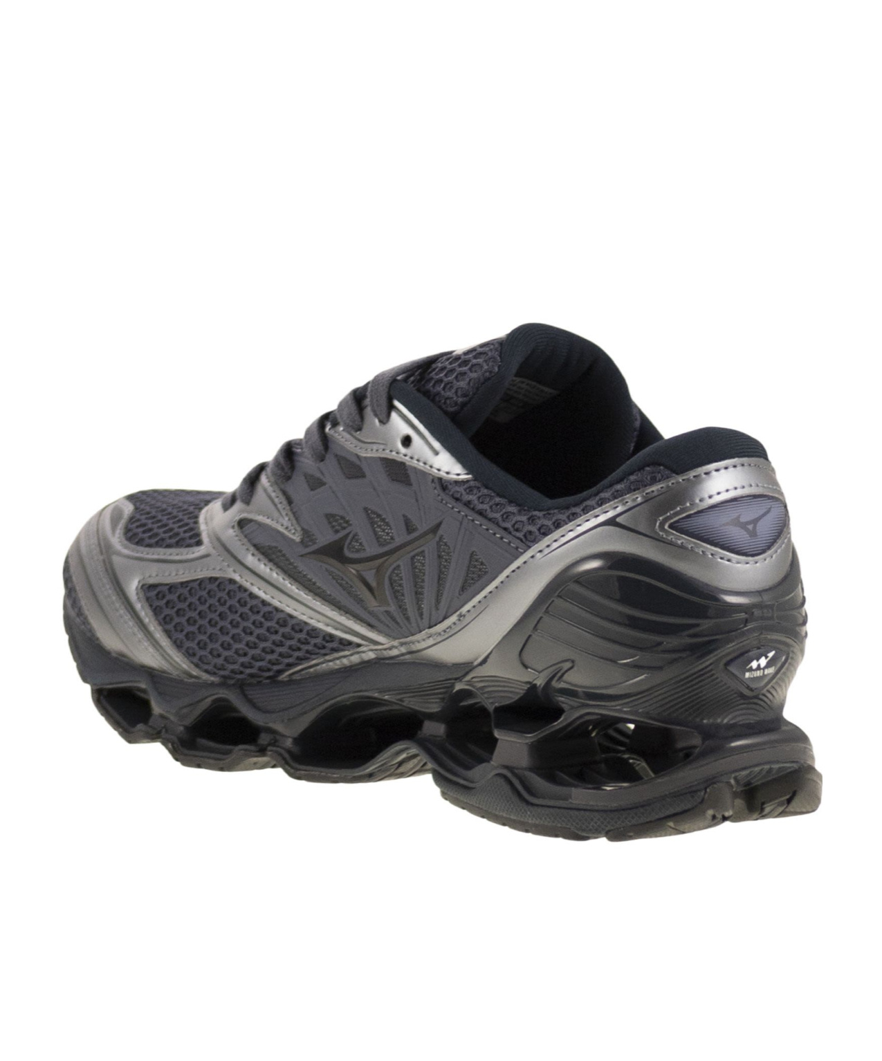 Mizuno Wave Print Sneakers With Advanced Technology In Black