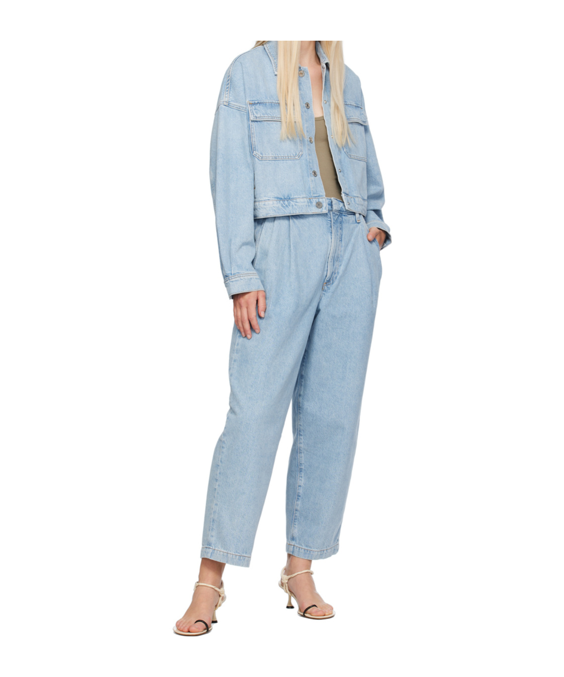 Agolde Becker Tapered Jeans In Blue