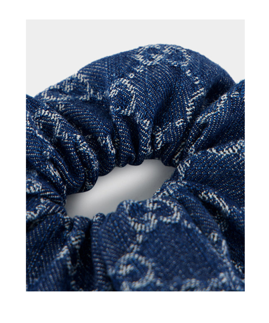 Gucci Gg Letter Pattern Hair Band In Blue