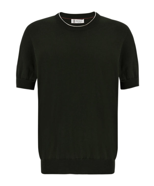 Brunello Cucinelli Round Neck Sweater In Black
