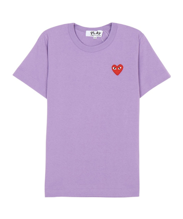 Comme Des Garçons Crew Neck T-shirt In Purple