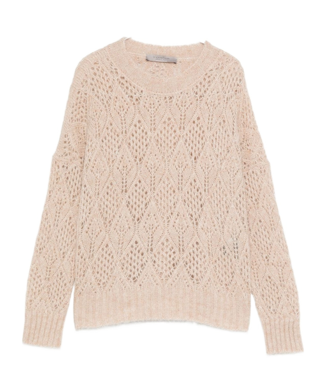 D Exterior Soft Knit Sweater In Classic Beige Tone In Multi