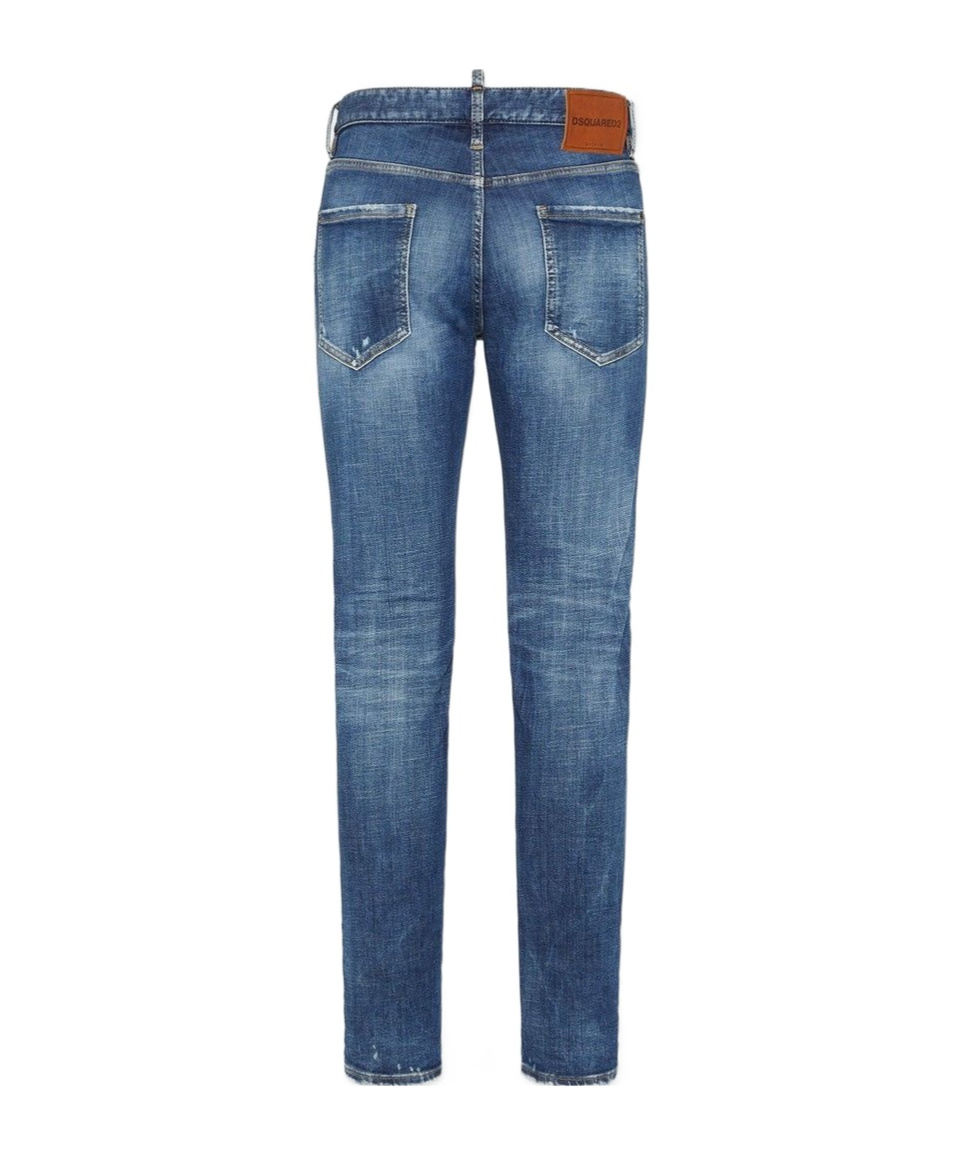 Dsquared2 Belt Loop Jeans In Blue