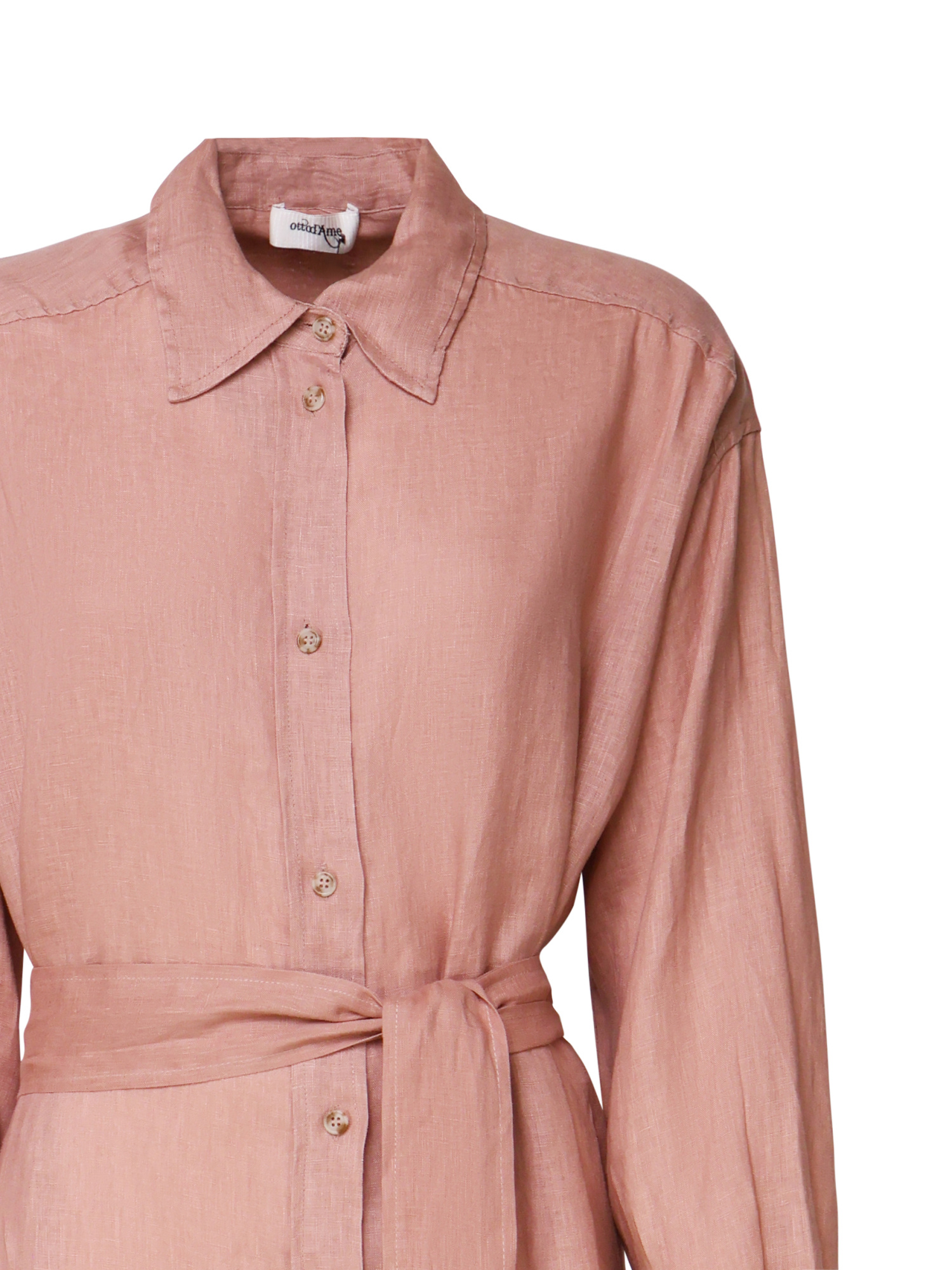 Ottod'ame Long-sleeved Dress In Pink