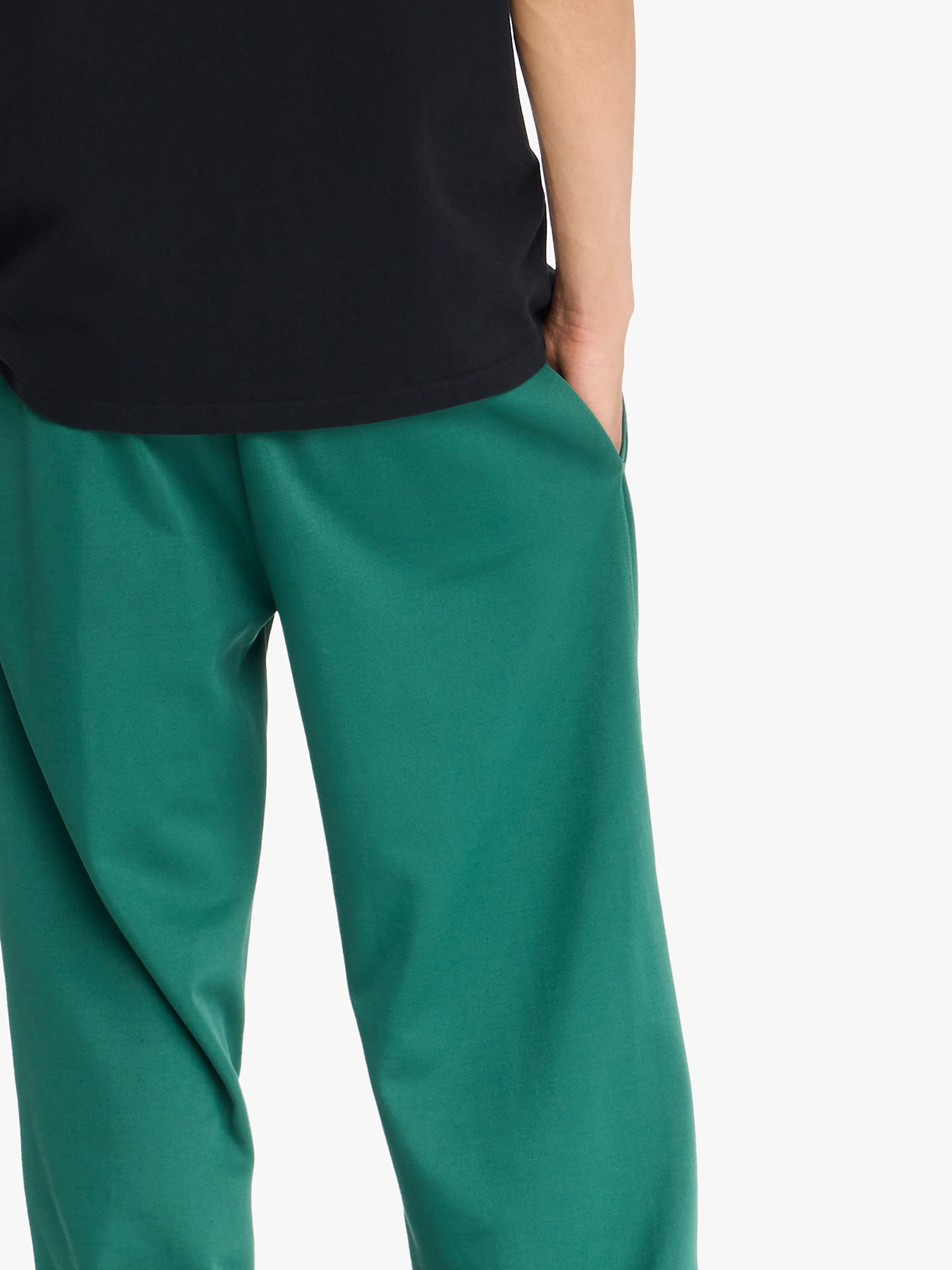Jw Anderson Jersey Pintuck Sweatpants In Green
