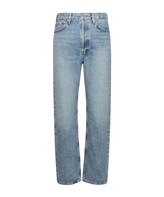 Agolde Low Curve Jeans With Five-pocket Style In Blue