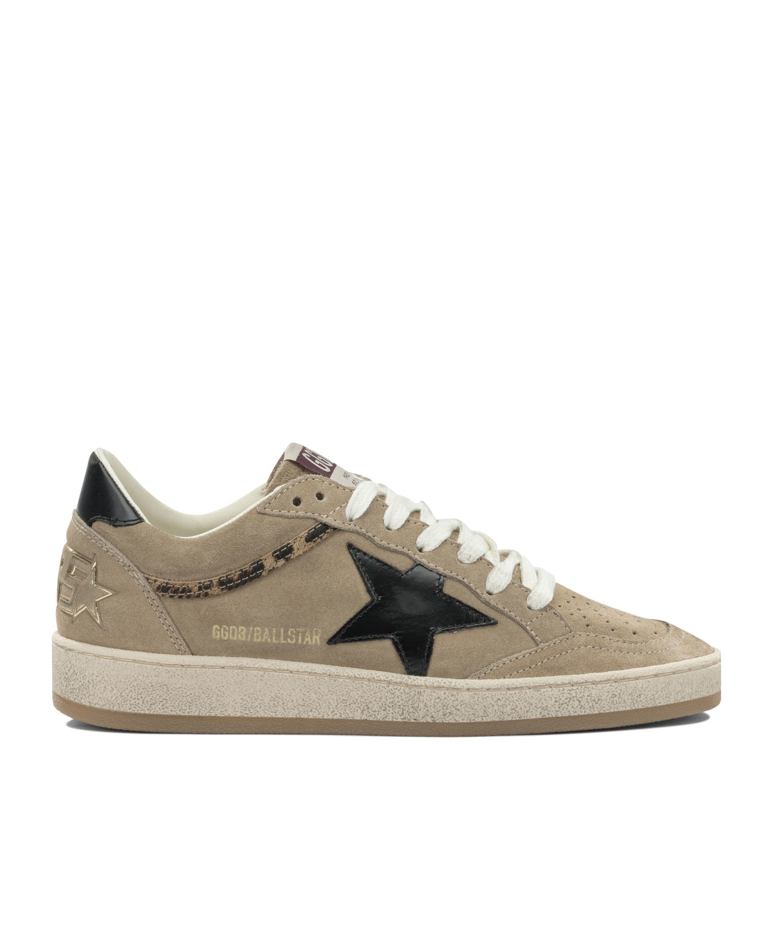 Golden Goose Ball Star Suede Sneakers In Brown
