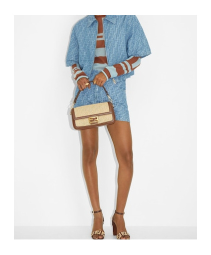 Fendi Baguette Shoulder Bag In Brown
