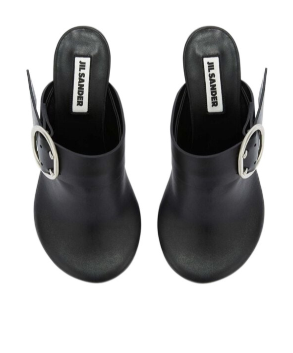 Jil Sander Mule Shoe In Black