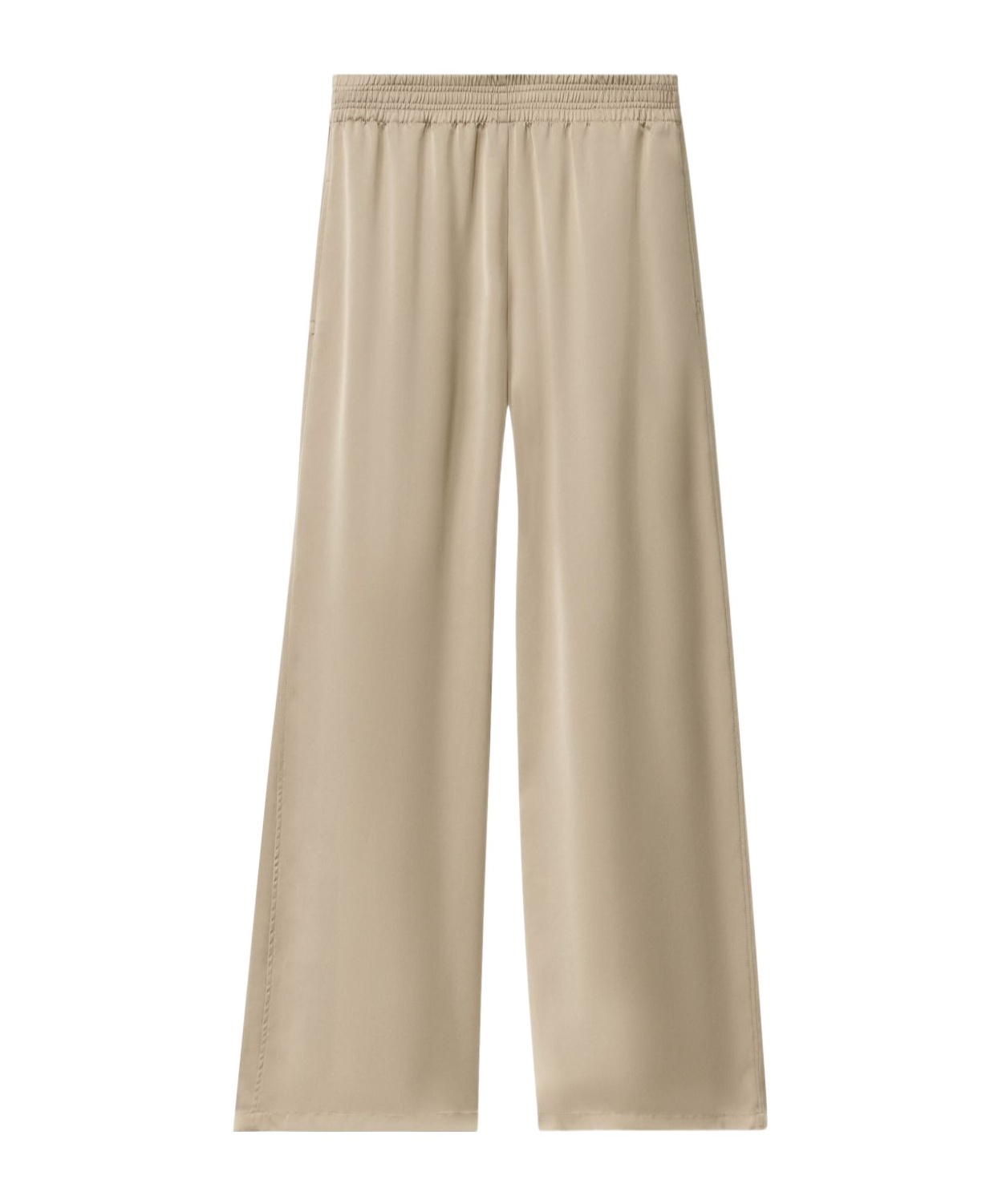 Fabiana Filippi Trousers Wide Leg Elastic Waistband In Nude