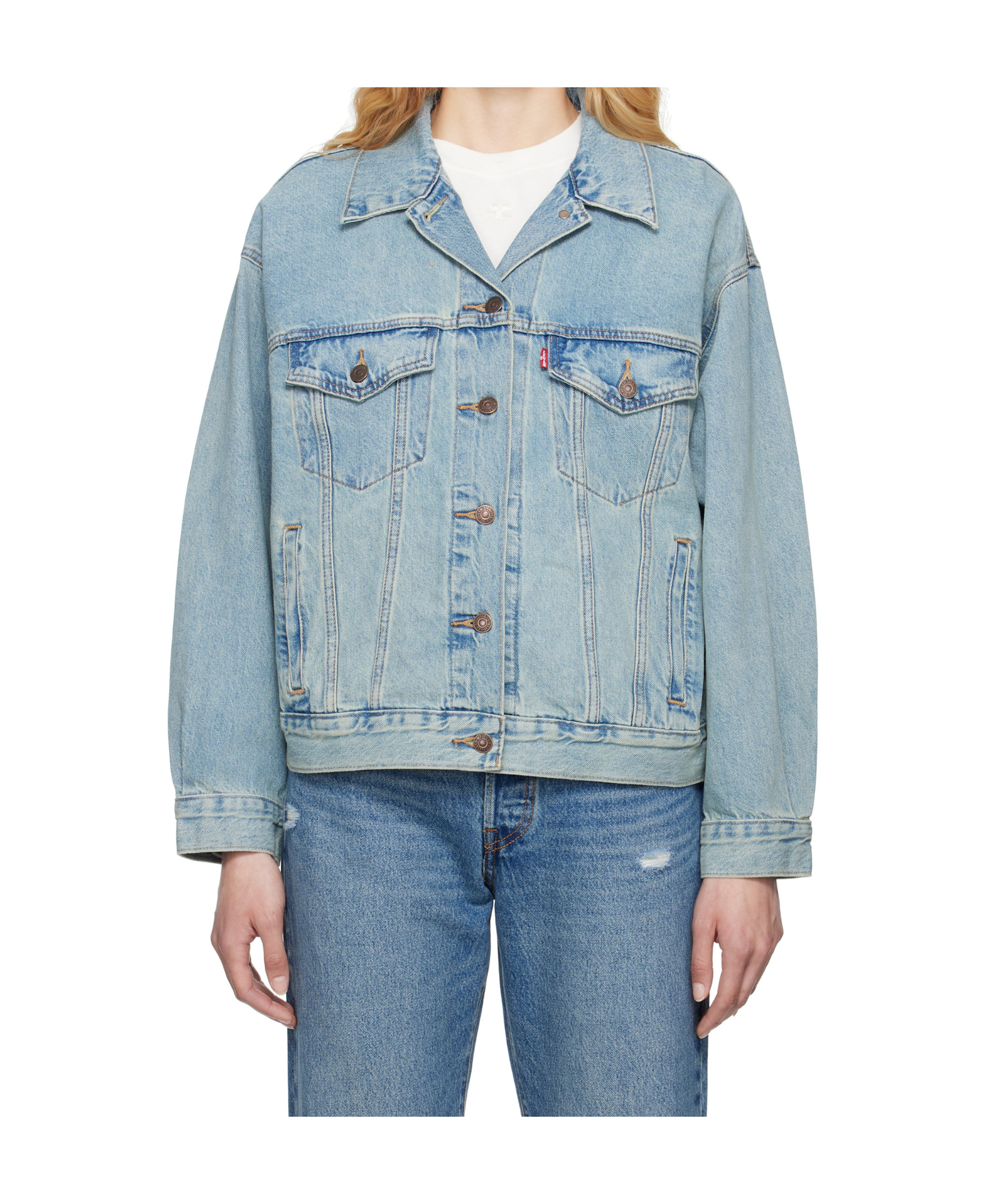Levi's Long Sleeve Denim Jacket In Blue