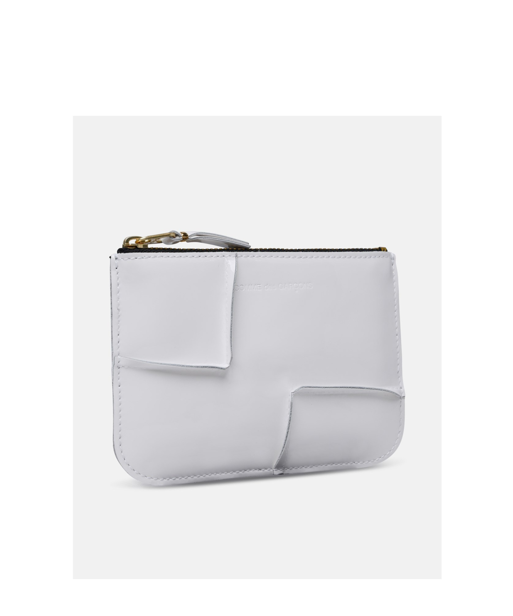 Comme Des Garçons Wallet Cdg Reversed Hem Serie Zipped Wallet In White
