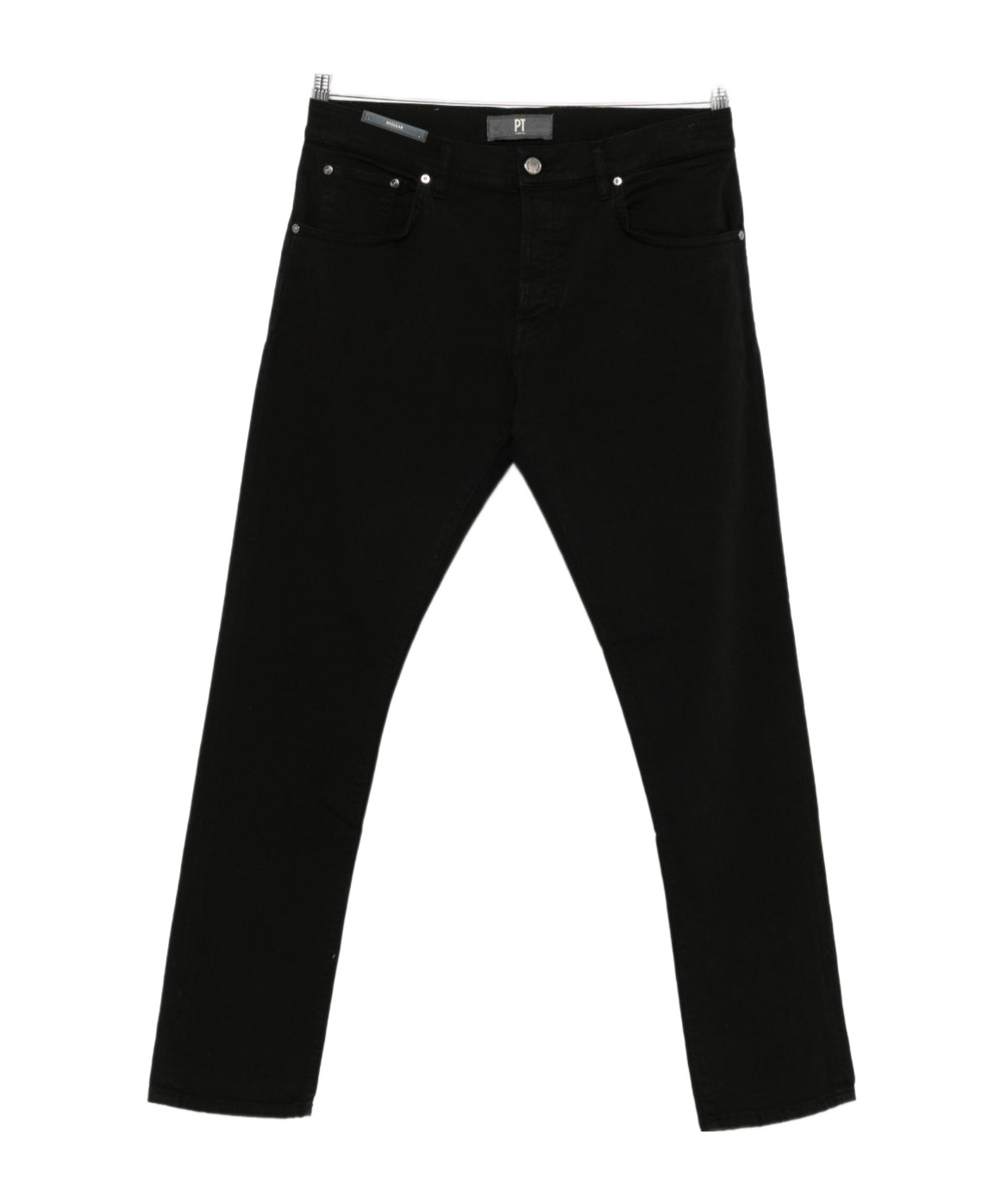 Pt Torino Slim Fit Stretch Cotton Jeans In Black