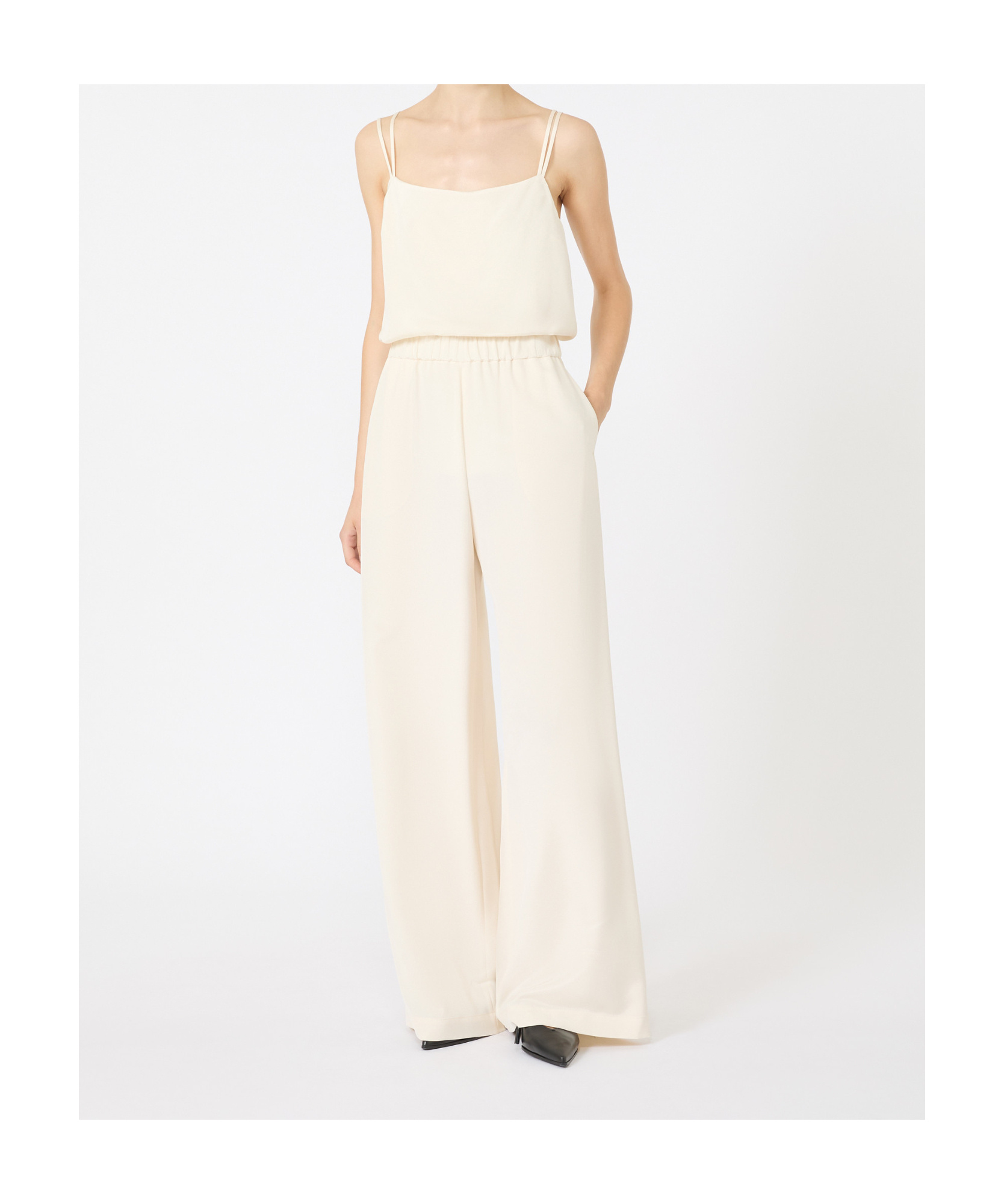 Max Mara Kansas Silk-blend Camisole In White
