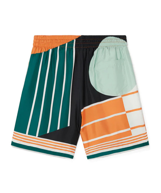 Casablanca Court Abstrait Bermuda Shorts In Multicolor