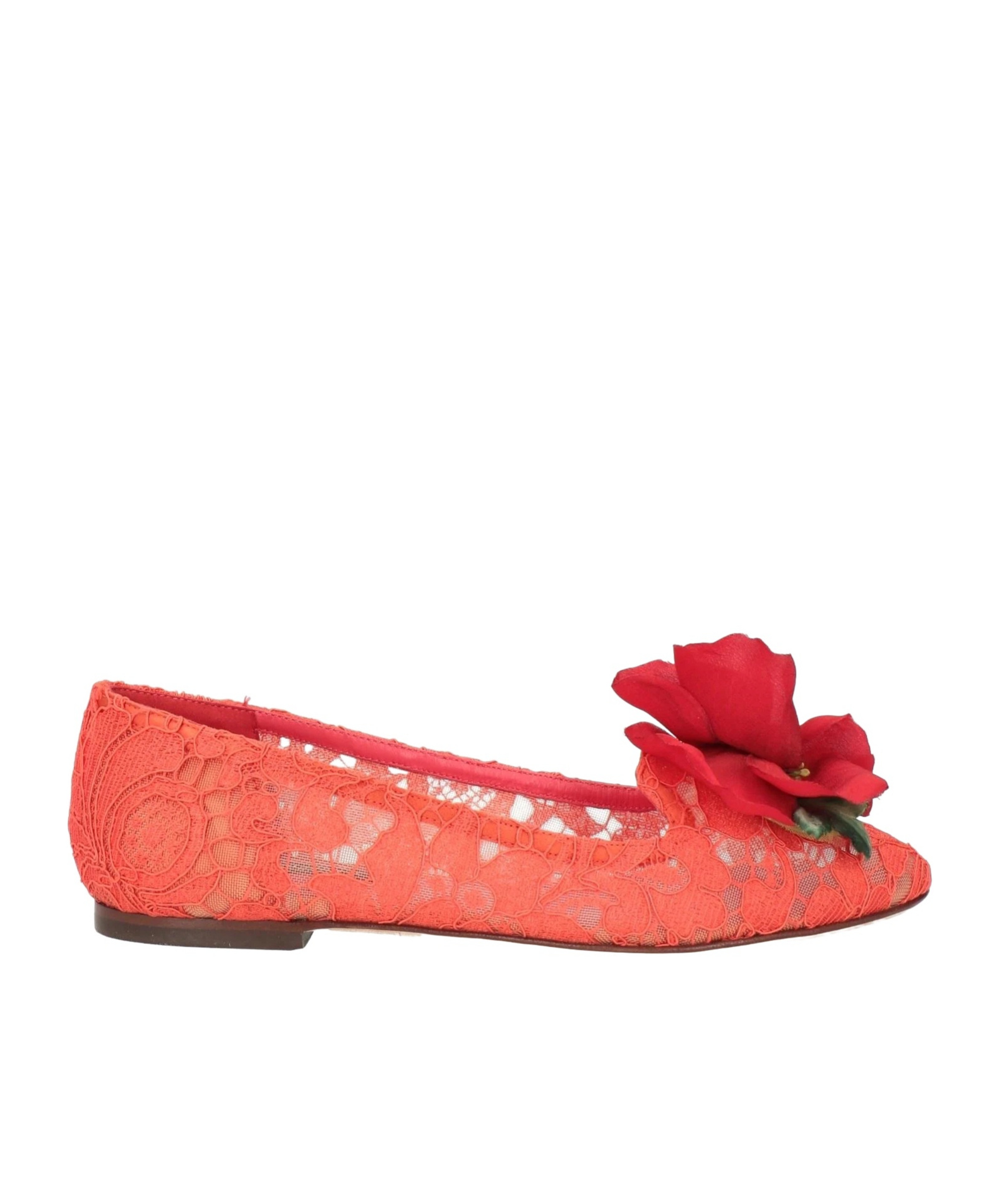 Dolce & Gabbana Round Toe Slippers In Red