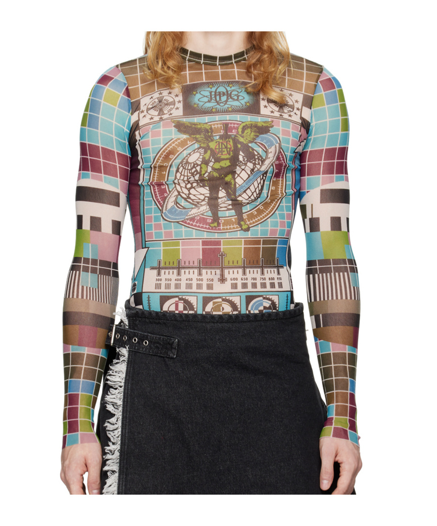 Jean Paul Gaultier Mire-print T-shirt In Multicolor