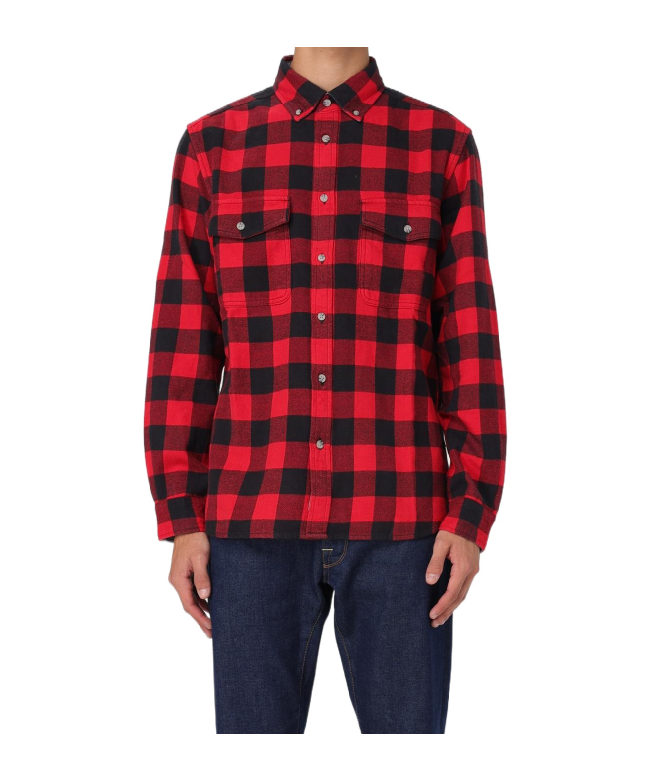 WOOLRICH CHECKED FLANNEL SHIRT