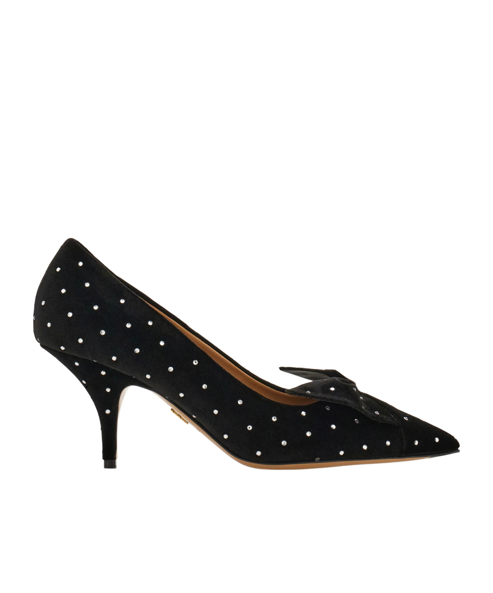 Ferragamo Pointed Pump With Soft Bow In Black