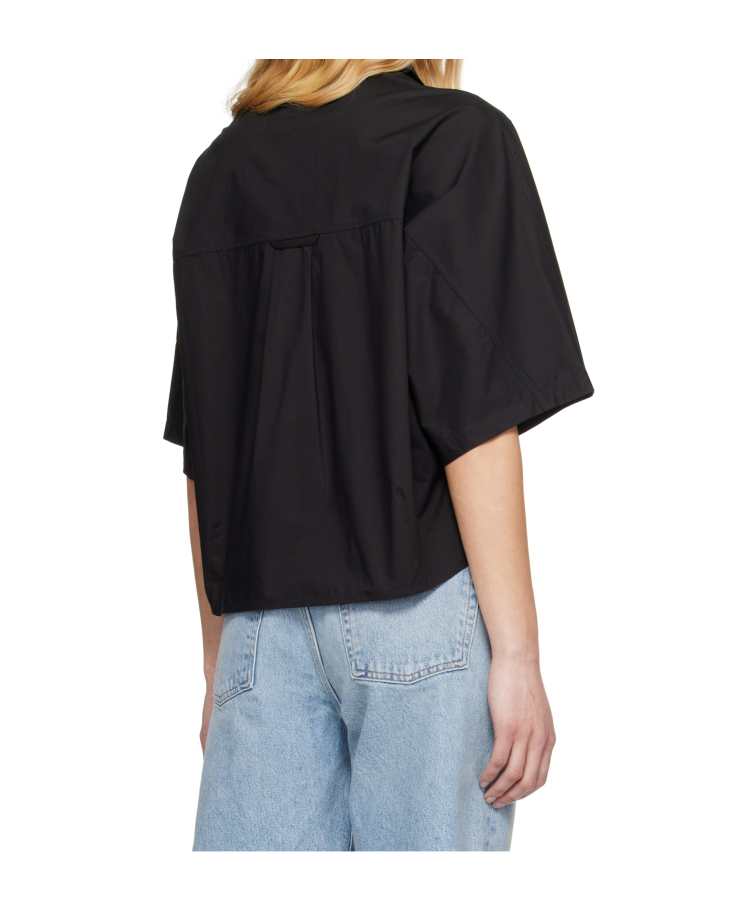 Agolde Lapel Short-sleeved Shirt
