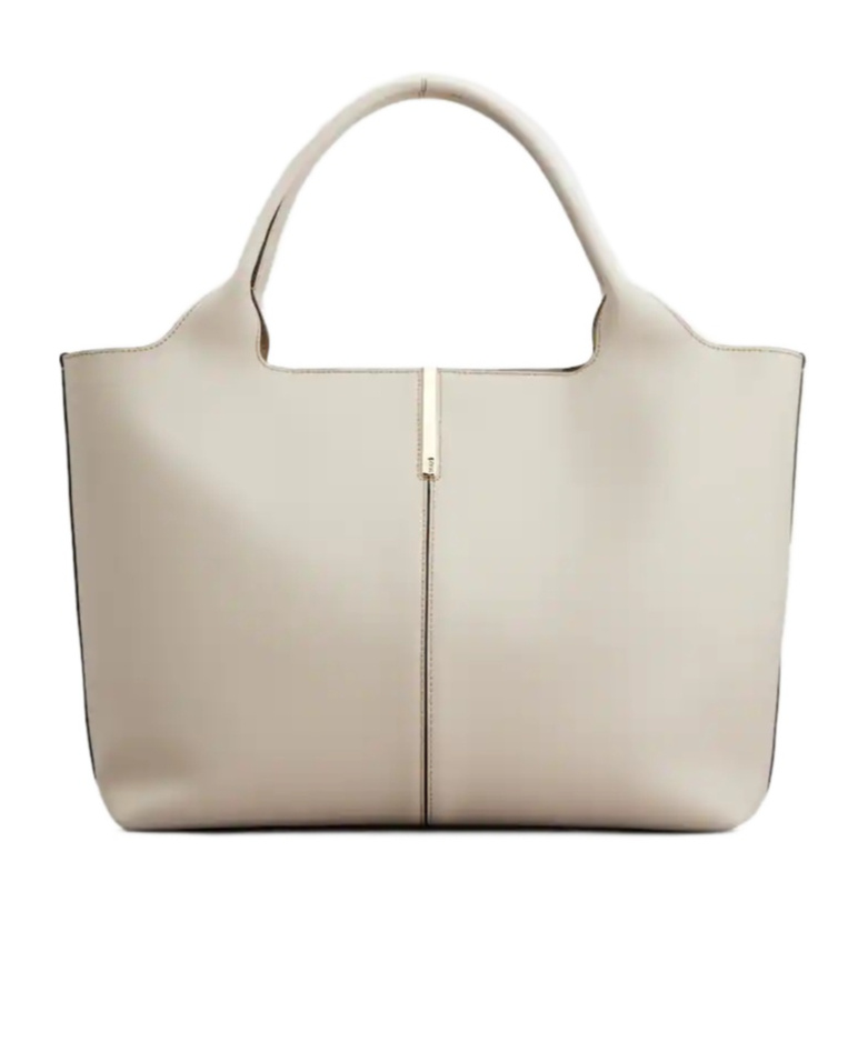 Tod's Leather Shoulder Bags With Metal Feet In White