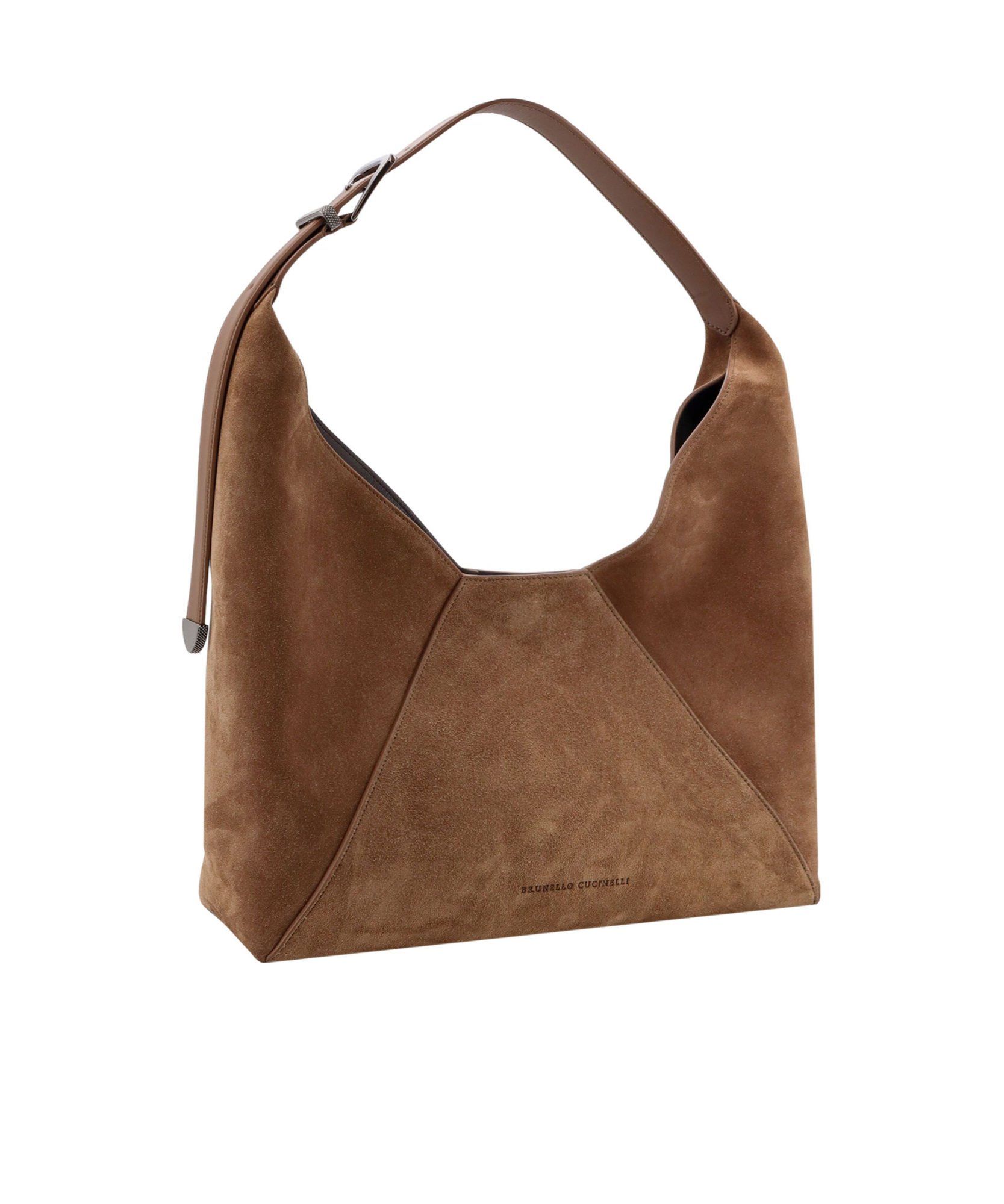 BRUNELLO CUCINELLI ENGRAVED LOGO SHOULDER BAG