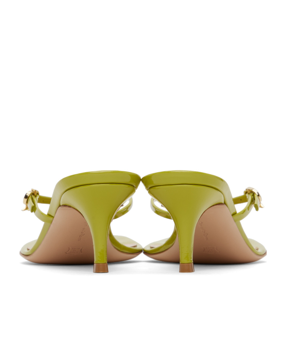 Shop Gianvito Rossi High-heeled Sandals With Pin-toe Straps In Brown