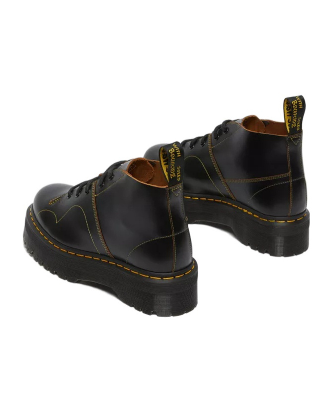 Dr. Martens Church Quad Leather Boots In Black