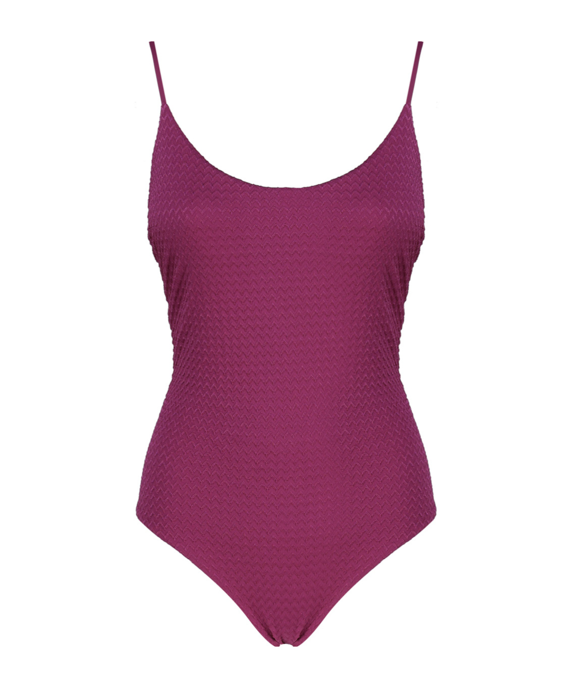 Fisico Solid Color One-piece Swimsuit In Red