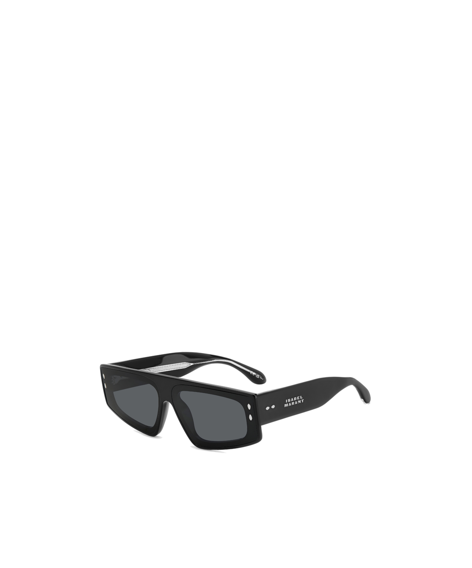 Isabel Marant Geometric Frame Sunglasses In Black