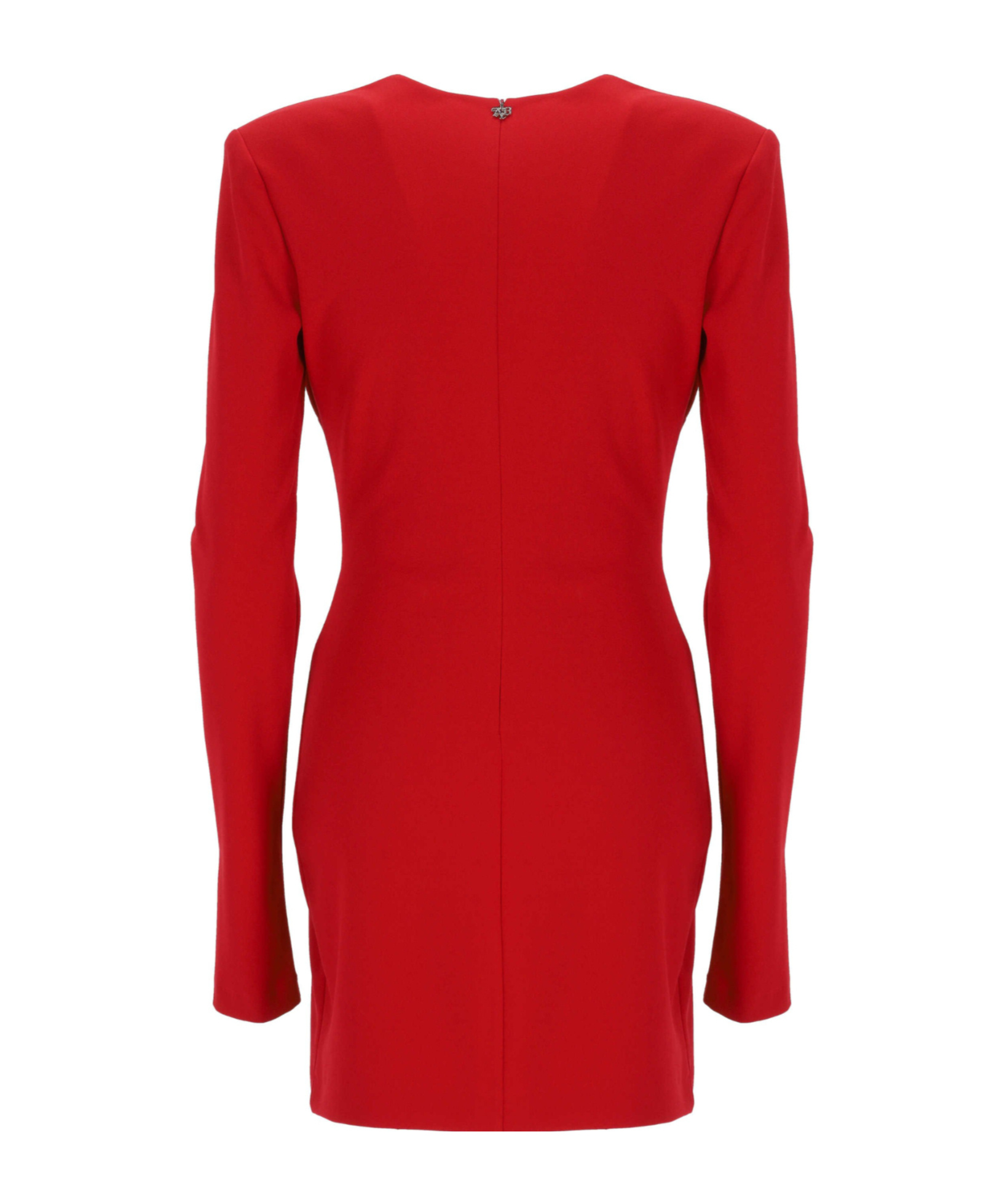 Aniye By Deep V-neck Long-sleeved Dress In Red