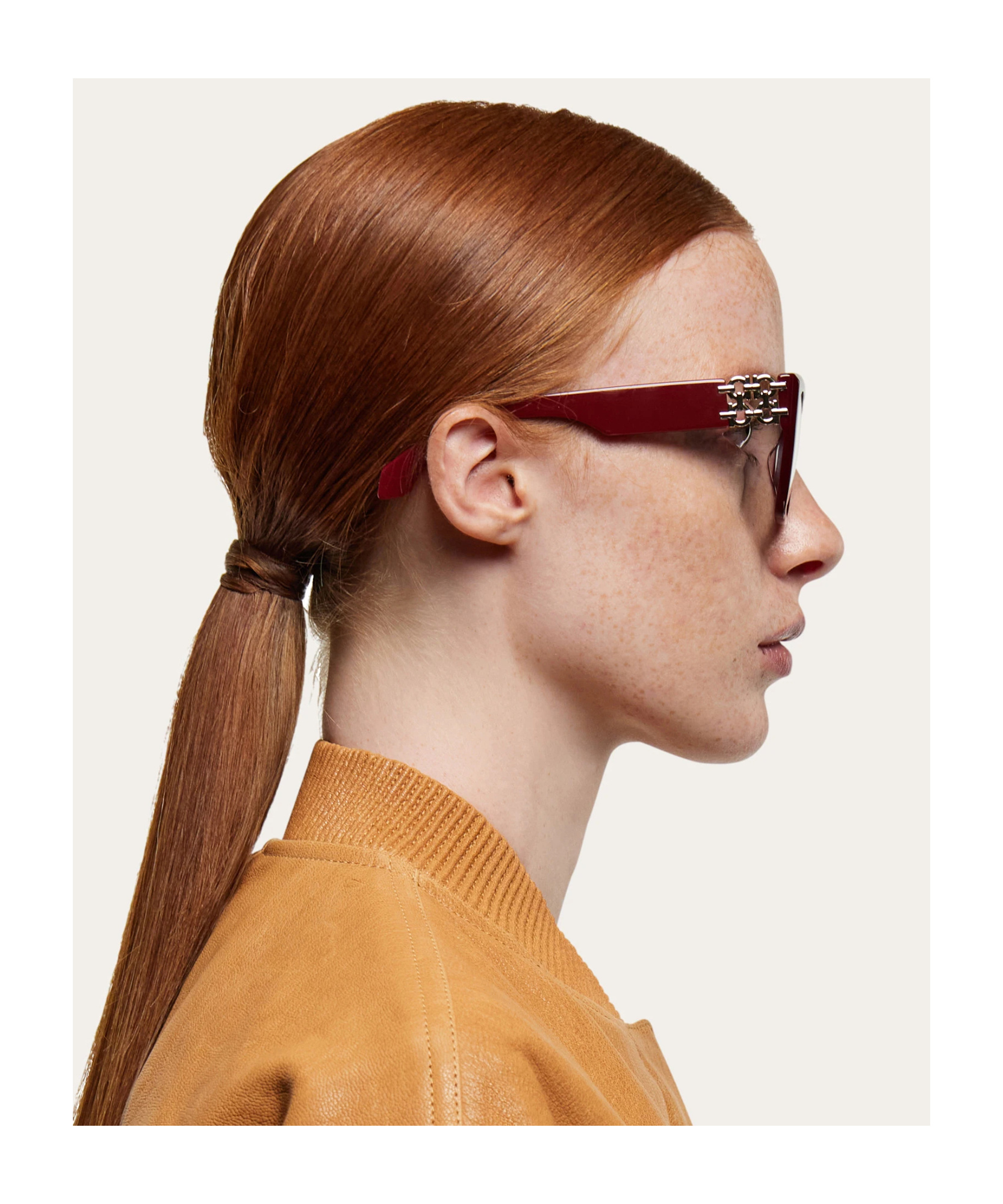 Ferragamo Optical Glasses In Burgundy