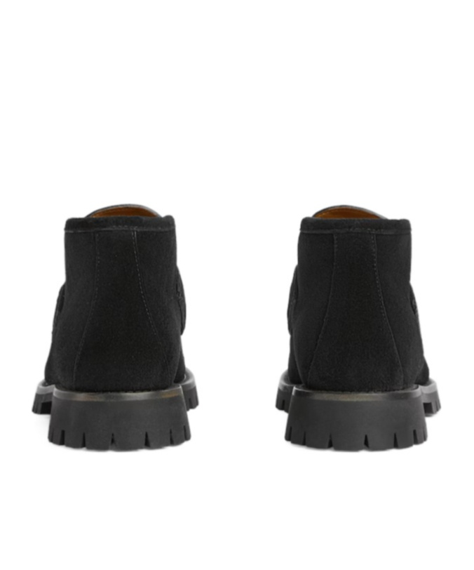 Gucci Horsebit Ankle Boot In Black