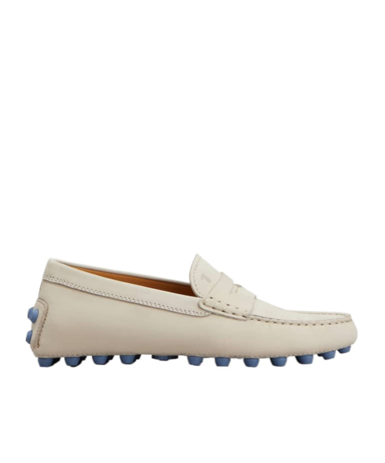 Tod's Women Rubberized Moccasin In Neutral