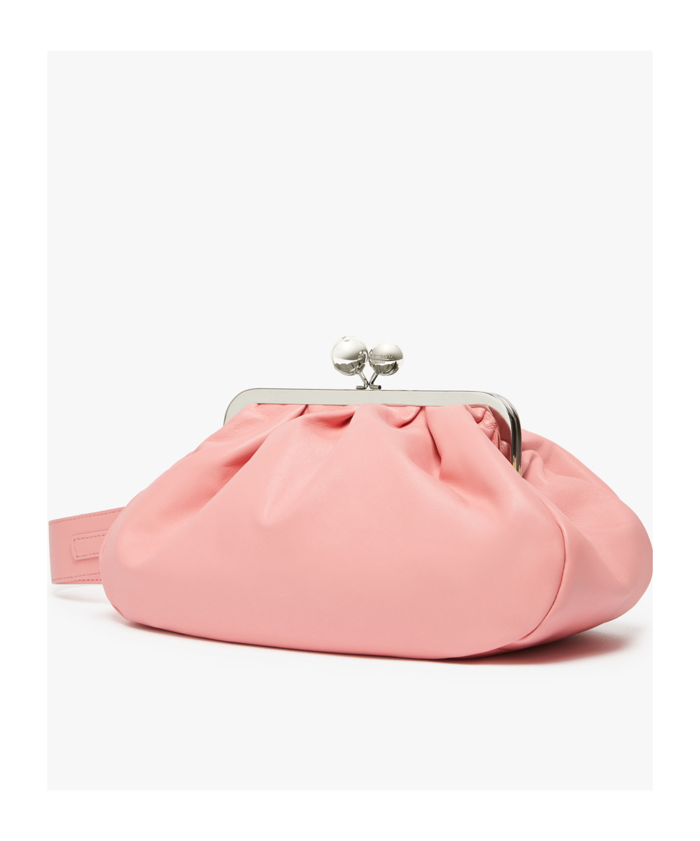 Weekend Max Mara Medium Napa Leather Pasticcino Shoulder Bag In Pink