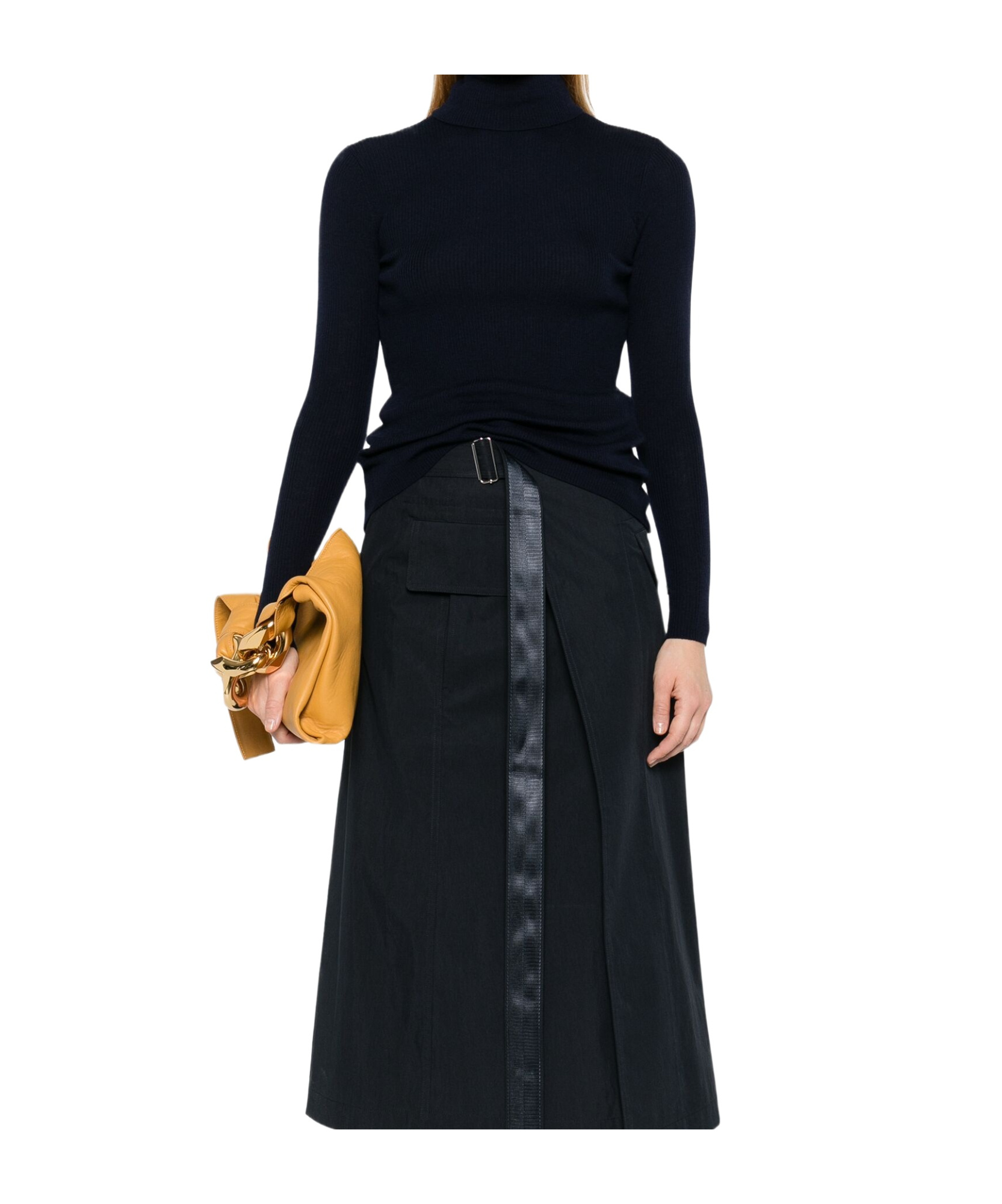 Shop P.a.r.o.s.h Turtleneck Sweater In Black