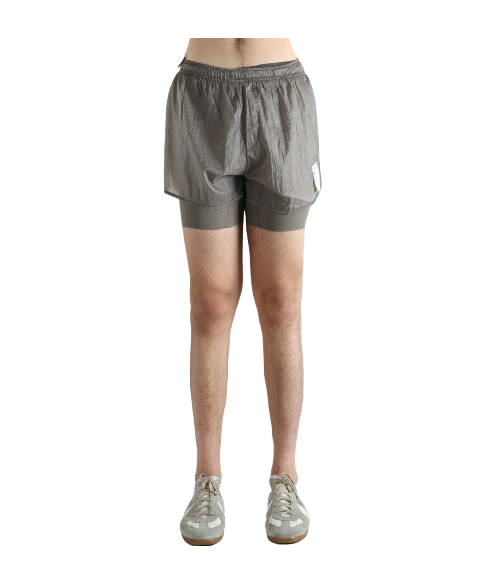 Satisfy Rippy 3 Trail Shorts In Gray